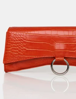 Public Desire The Kemi Arched Crossbody Mini Handbag Orange Cheap