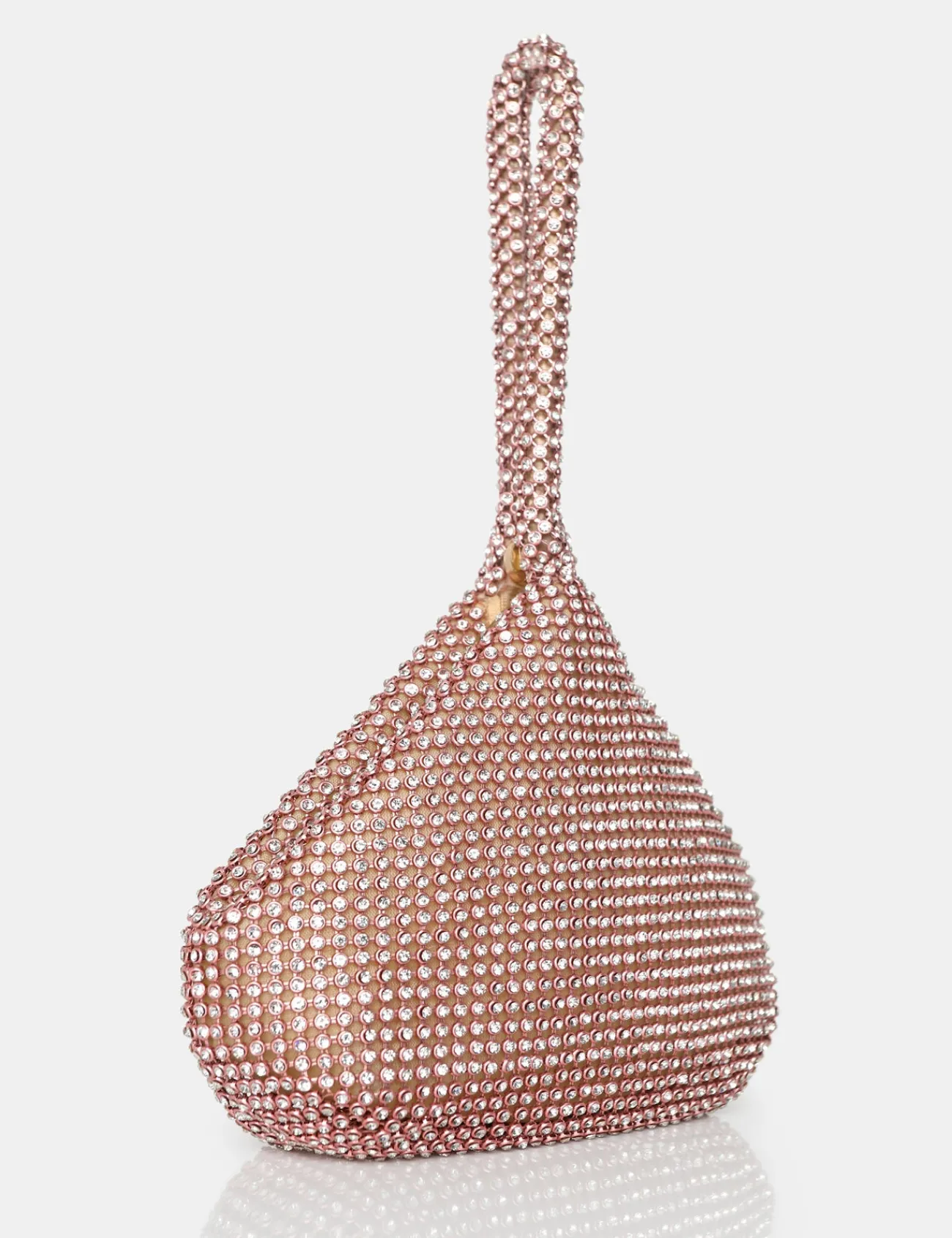 Public Desire The Lavender Diamante Mini Pouch Party Bag Champagne Hot