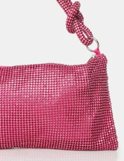 Public Desire The Lillia Diamante Bag Pink Cheap