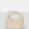 Public Desire The Lyra Fluffy Mini Handbag Ecru Shop