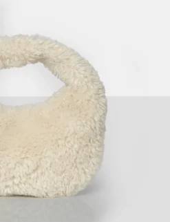 Public Desire The Lyra Fluffy Mini Handbag Ecru Shop