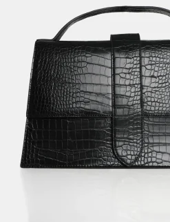 Public Desire The Mika Croc Bag Black Online