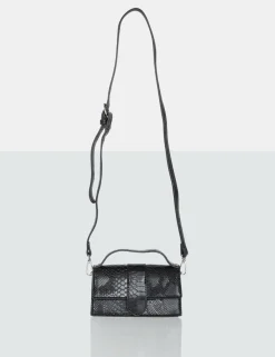 Public Desire The Mika Croc Bag Black Online