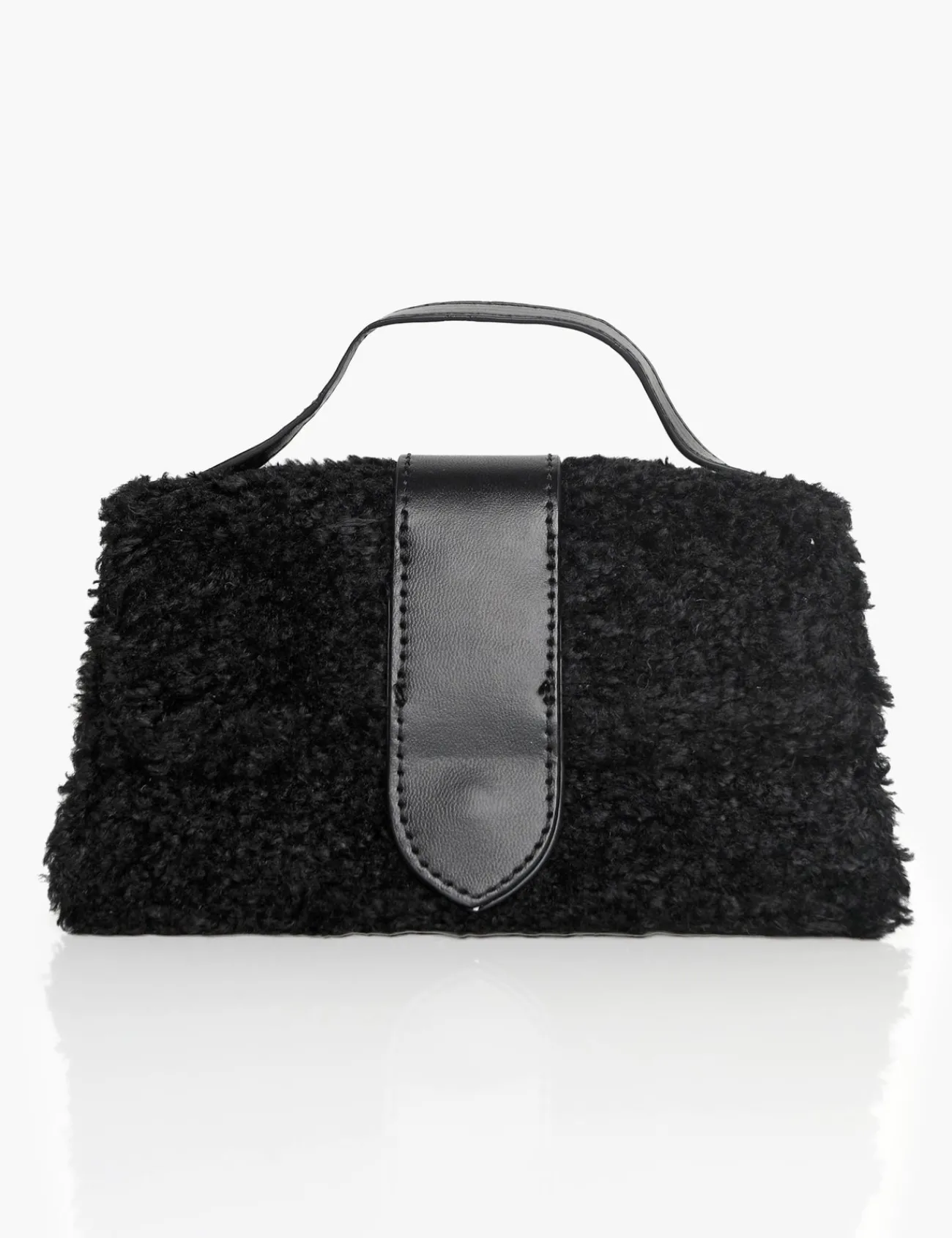 Public Desire The Mika Shearling Mini Bag Black Best
