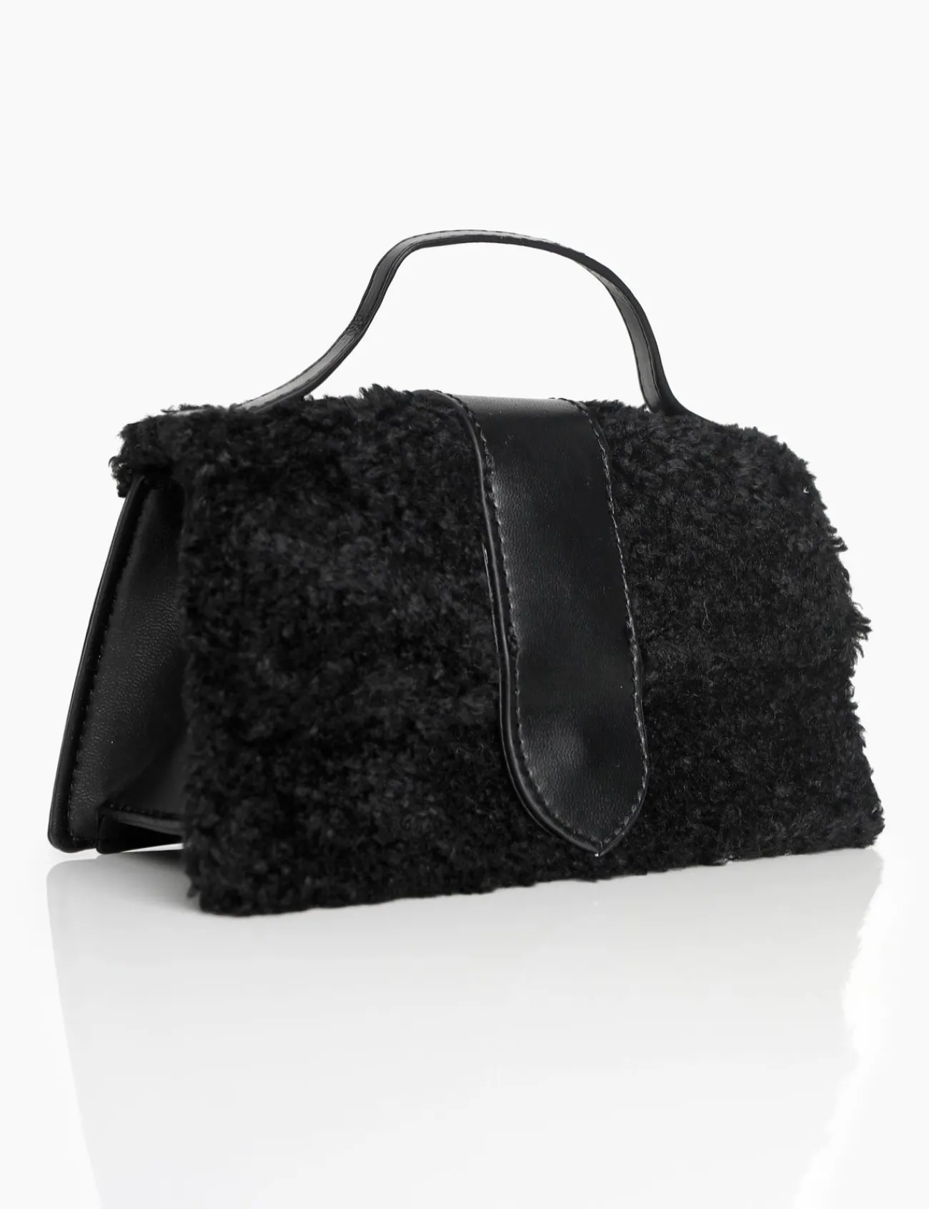Public Desire The Mika Shearling Mini Bag Black Best