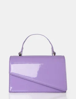 Public Desire The Penny Patent Mini Bag Lilac Discount