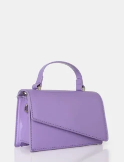 Public Desire The Penny Patent Mini Bag Lilac Discount