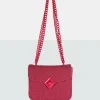 Public Desire The Pixie Hot Glitter Bag Chain Detail Shoulder Bag Pink Online