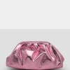 Public Desire The Project Metallic Clutch Bag Pink Fashion