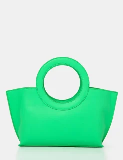 Public Desire The Rae Circlur Handle Grab Bag Lime Best