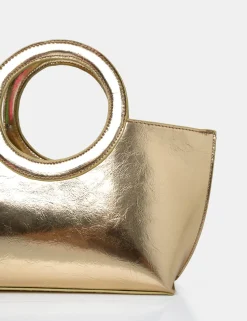 Public Desire The Rae Circlur Handle Grab Bag Gold Best Sale