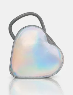 Public Desire The Roux Croc Heart Grab Bag Iridescent Best Sale