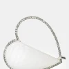 Public Desire The Zee Croc Diamante Love Heart Grab Bag White Shop
