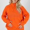 Public Desire Universal Reverse Panel Half Zip Pullover Sweatshirt Orange Best