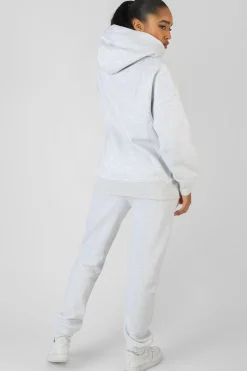 Public Desire Varsity Seam Front 90's Joggers Marl Oatmeal Cheap