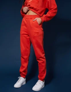 Public Desire Varsity Tonal 90's Joggers Flame Red Cheap
