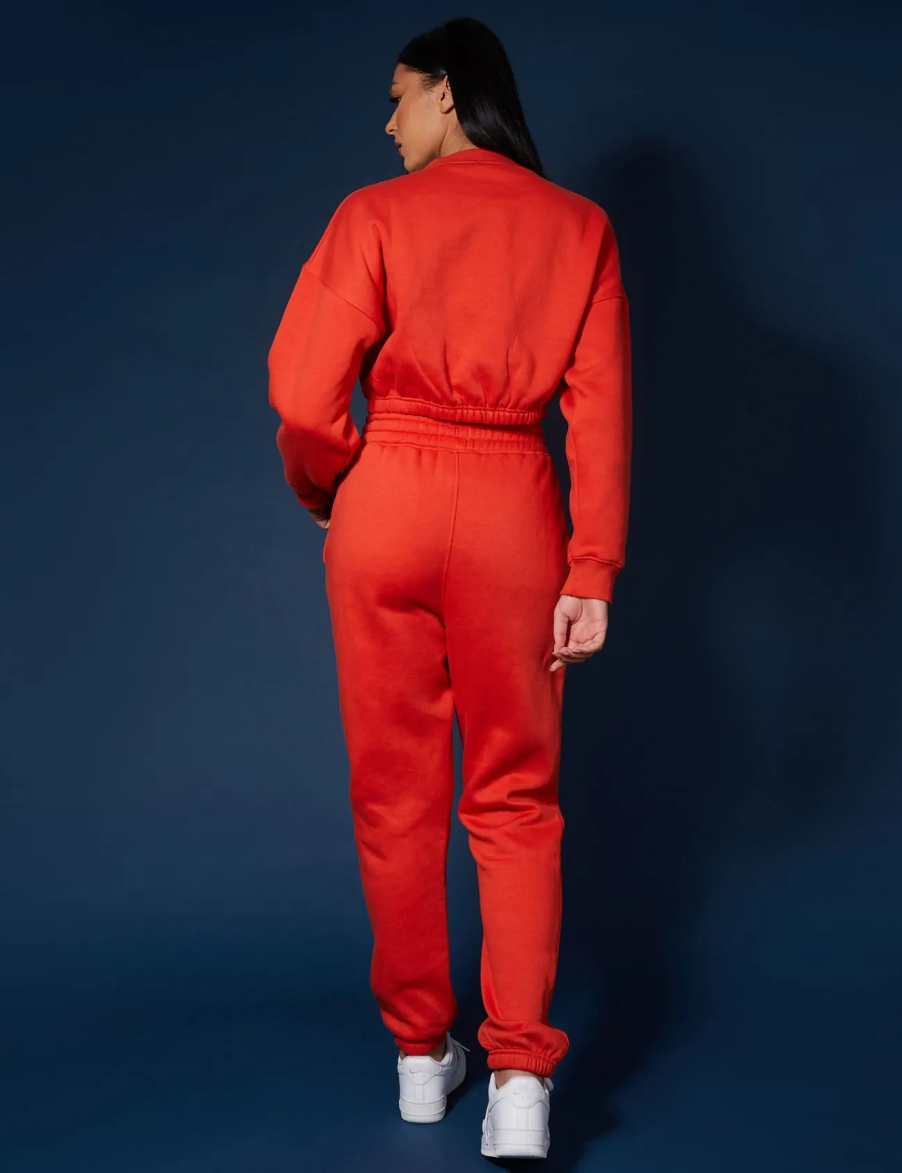 Public Desire Varsity Tonal Sweatshirt Flame Red Online